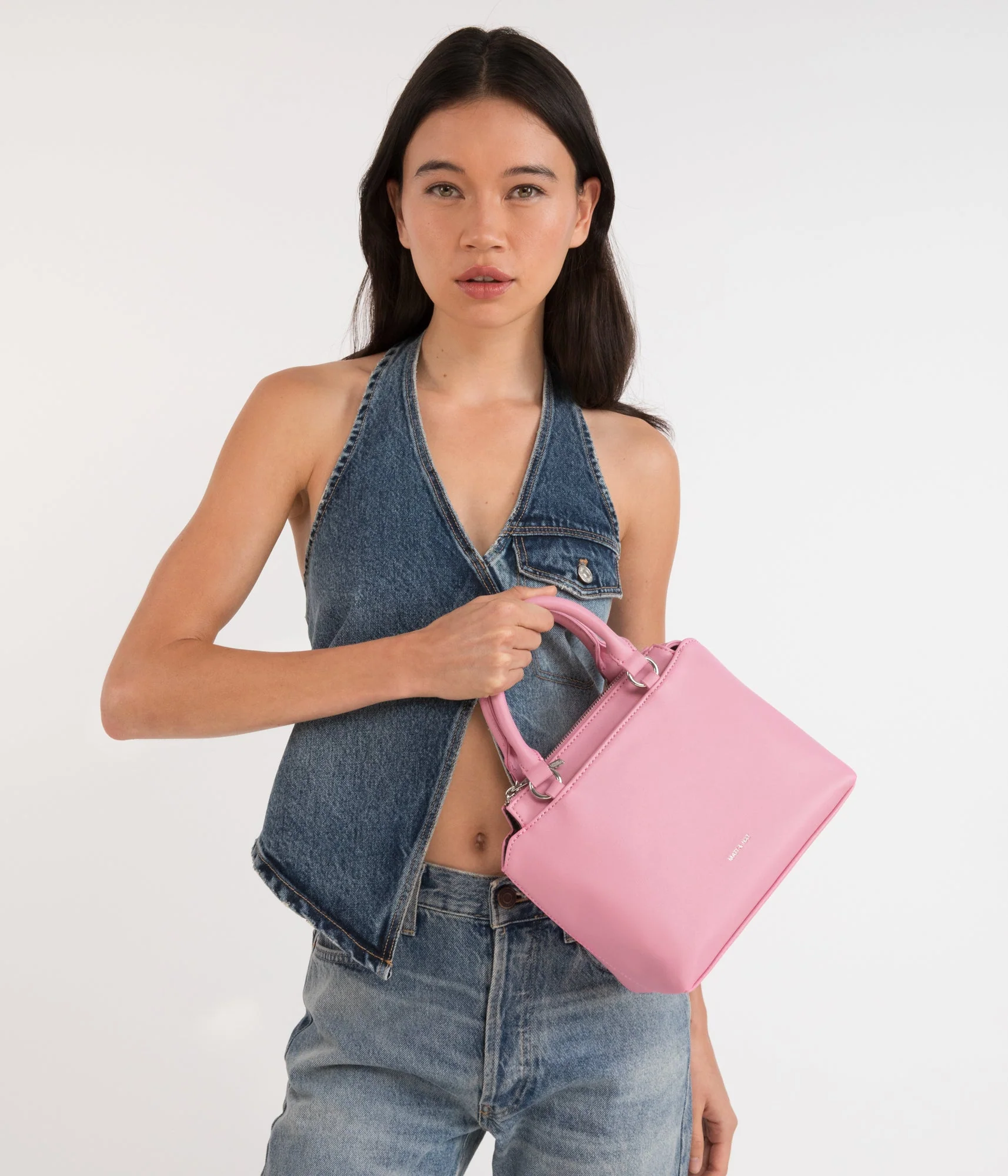 ATHENA Small Vegan Satchel - Sol - Image 37