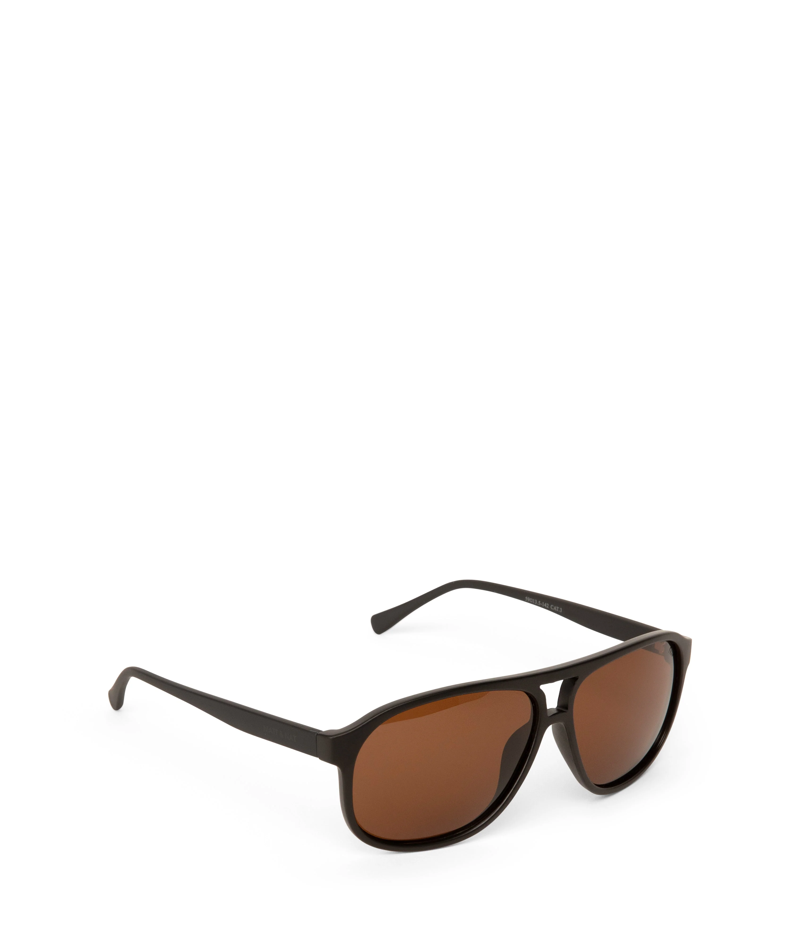 ELLIS-2 Recycled Brown Aviator Sunglasses - Image 11