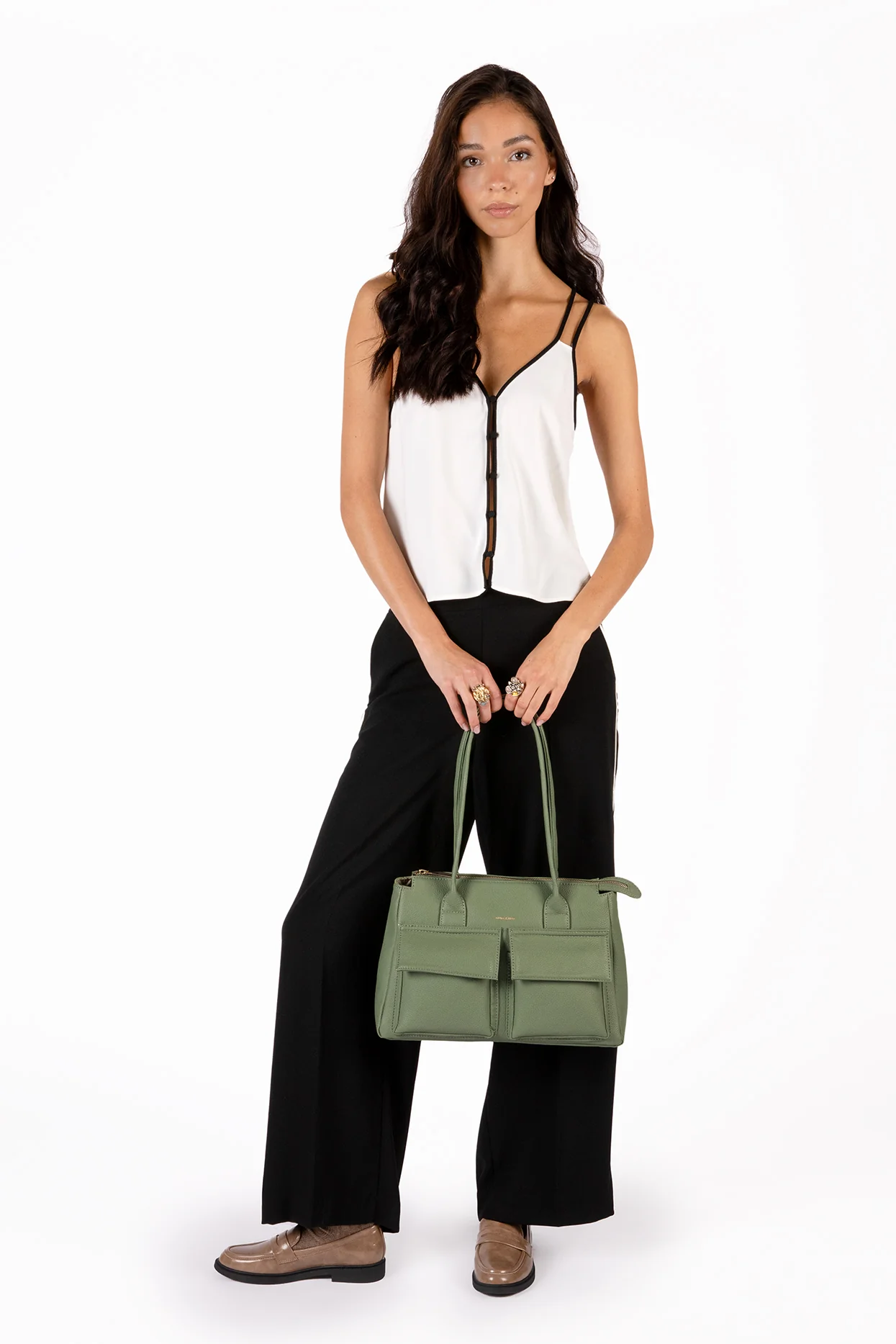 Jordi Vegan Tote Satchel – Grain - Image 9