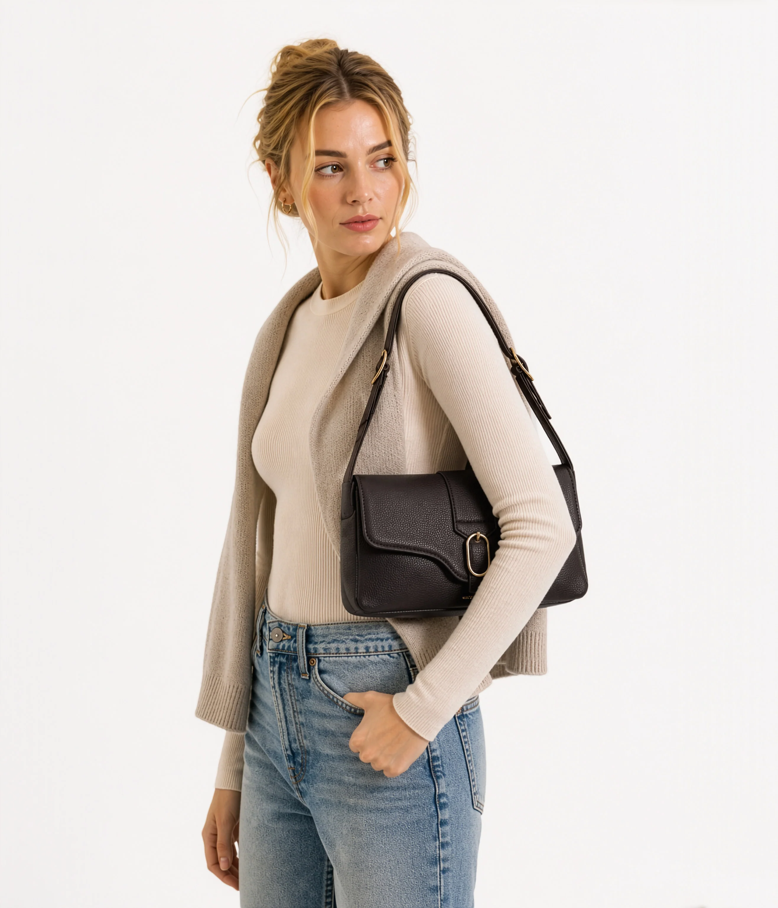 ISABELLE Vegan Shoulder Bag – Grain - Image 60