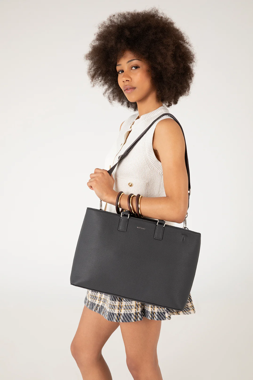 SEVYN Vegan Satchel - Grain - Image 35